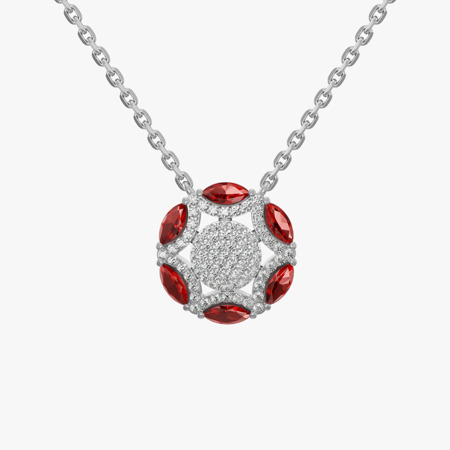 Roma Ruby Jewelry Necklace